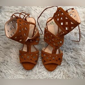 Brown Suede Women's Sandals